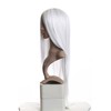 Prettyland Long Straight Middle Parted Heat-resistant Party Cosplay Wig dark-Grey