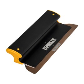DEWALT Drywall Skimming Blade, 14-Inches | Pro-Grade | Extruded Aluminum & European Stainless Steel Construction | High-Impact End Caps | Sheetrock Gyprock Wall-Board Plasterboard | DXTT-2-914