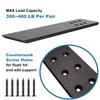 Countertop Support Bracket Heavy Duty 4 Pack Black 10" LX3.5
