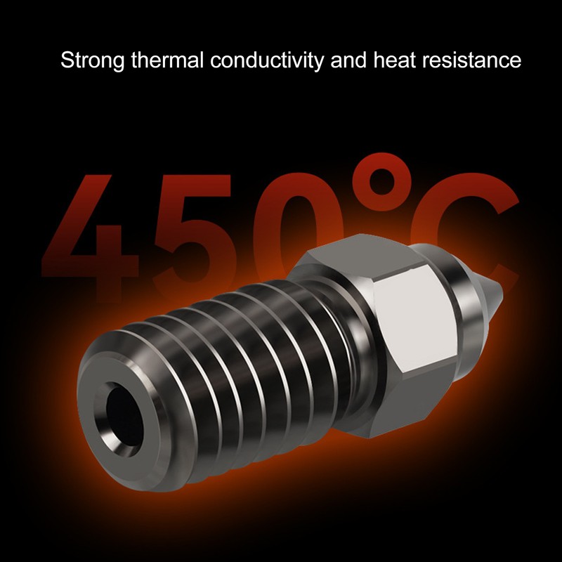 3Pcs Hardened Steel Nozzle High Speed 1.75MM 0.4mm for ENDER