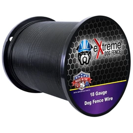 Universally Compatible 18-Gauge Heavy Duty Electric Dog Fence Boundary Wire - Inground Pet System for All Models - 1000' Black