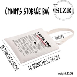 AKTAP Sha-tel T Book Quote Gifts I Love You Tote Bag Dark Romance Book Lover Gifts ST Fans Shoulder Bag for Reading Bookish (TB, I love you2 TE-HT)