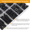 365 Pieces M4 Screws Nuts Washers Set Black, Sutemribor M4