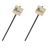 Danmar Zoro White Felt Square Bass Drum Beater (2 Pack