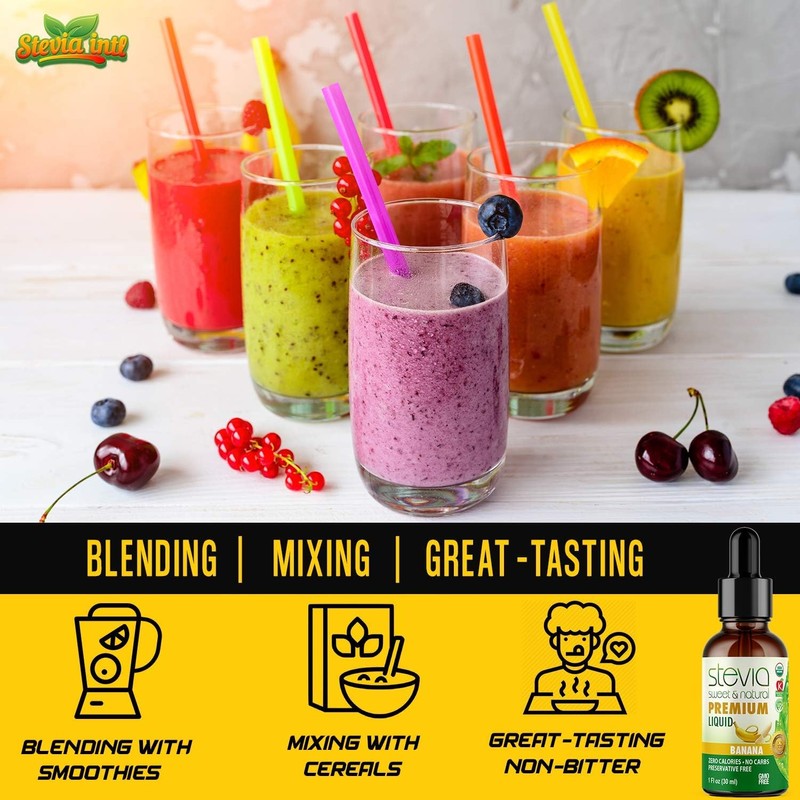 Stevia International Stevia Sweet & Natural Banana, 1 oz (30