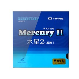 Ppbigu Yinhe Mercury II Table Tennis Rubber for DIY Racket/Paddle, Mercury-2 Allround Spin Control Ping Pong Rubber for Training (Black,2pcs-Soft)