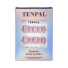 TENPAL Cat Eye Press on Nails Short Square Pink Nails