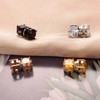 Vissen 4 Pairs CZ Magnetic Clip On Earrings For Women