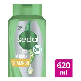 Shampoo Sedal 2 en 1 Rizos Definidos 650ml