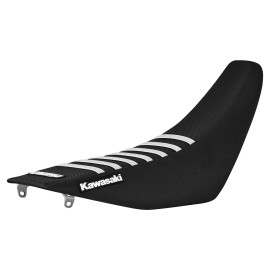 Enjoy Mfg 1994-1998 Kawasaki KX125/250 seat cover   all BLACK with WHITE rib #78 LOGO