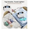 Label Maker Machine with 4 Tapes, Rechargeable Backlit Bluetooth Label