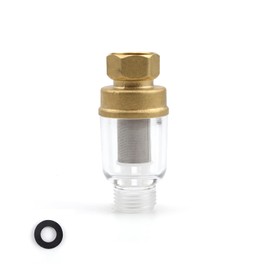 WJUAN Shower filter, floor drain filter, stainless steel filter element, does not need to be replaced, brass limescale filter resists oxidation, filters rust and fine dust