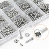HELIFOUNER 560 Pieces #2-56#4-40#6-32 Phillips Pan Head Machine Screws Nuts