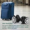 Ech.Apr 2 Pcs Luggage Suitcase Wheels Replacement with Brake, Travel