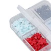 2 Boxes 12 Grids 3D Flower Nail Charms Resin DIY