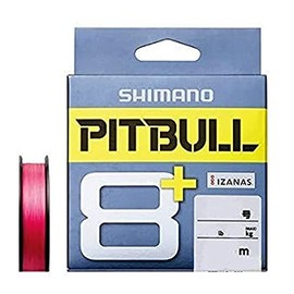 Shimano Pitbull 8+ PE Line, 164.0 yd (150 m), No. 0.8, Traceable Pink