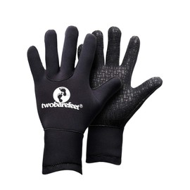 Two Bare Feet 2.5mm Superstretch Neoprene Wetsuit Gloves - Thermal Insulation for Surfing, Diving & Watersports, Comfortable Fit for Maximum Flexibility (Large)