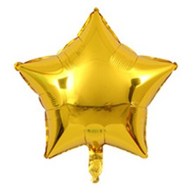 Geettcaifu 24 Pcs 18" Gold Star Foil, Mylar, Helium Balloons for Baby Shower, Wedding, Magical Prom, Birthday Party Decoration