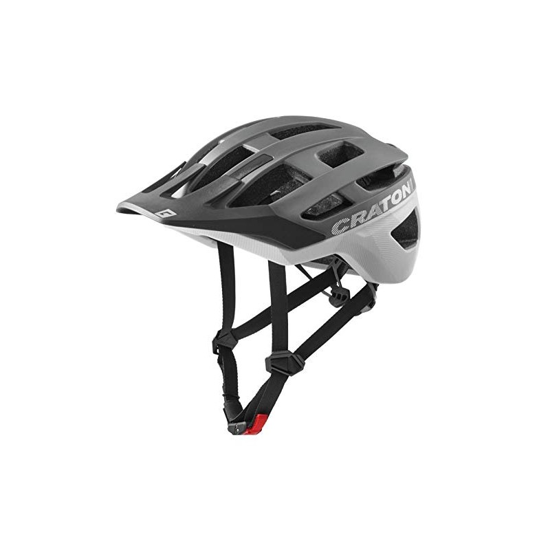 Cratoni Unisex - Adult Allrace Helmets, Anthracite/White Matt, L
