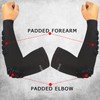 Hobrave Padded Arm Sleeves 2 Pack Crashproof Elbow Forearm Pads