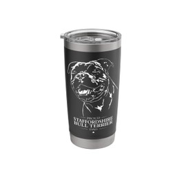 Proud Staffordshire Bull Terrier dad dog Staffy dog Stainless Steel Insulated Tumbler