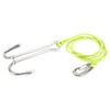 Diving Hooks Stainless Steel Double Reef Hook with Spiral Coil