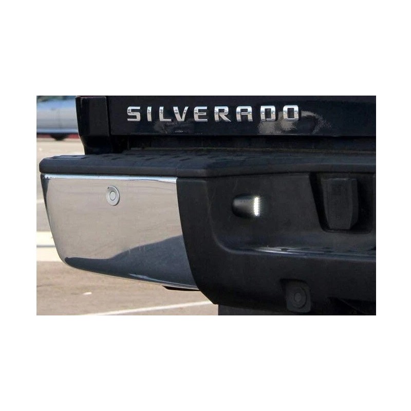 avec LED White License Plate Lights For Chevy Silverado GMC