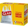 Glad 13 Gal. Tall Kitchen Handle-Tie Bags 50 ct (Pack