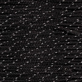 PARACORD PLANET Reflective 95 Paracord – Camping, Hiking, Tent, and Adventure Rope (50 Feet, Black)