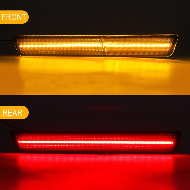 R&F Auto 4 PCS LED Side Marker Lights Replacement for