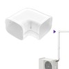 3'' Width Flat Elbow, Mini-Split Line Set Cover Accessories for