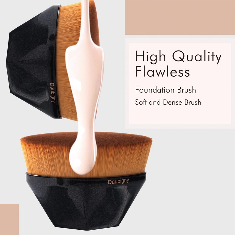 Foundation Makeup Brush For Self Tanner Flat Top Kabuki Hexagon