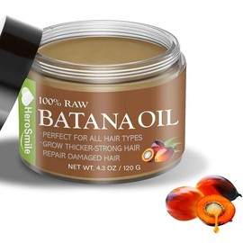 Raw Batana Oil for Hair Growth, Raw Batana Oil Hair Mask, 100% Pure Unrefined Wild Growth Hair Oil for All Hair Types