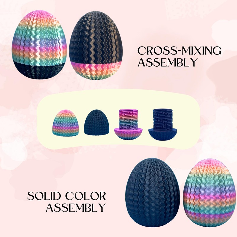 2PCS Egg Shaped Cash Maze Puzzle Gift Box - Creative