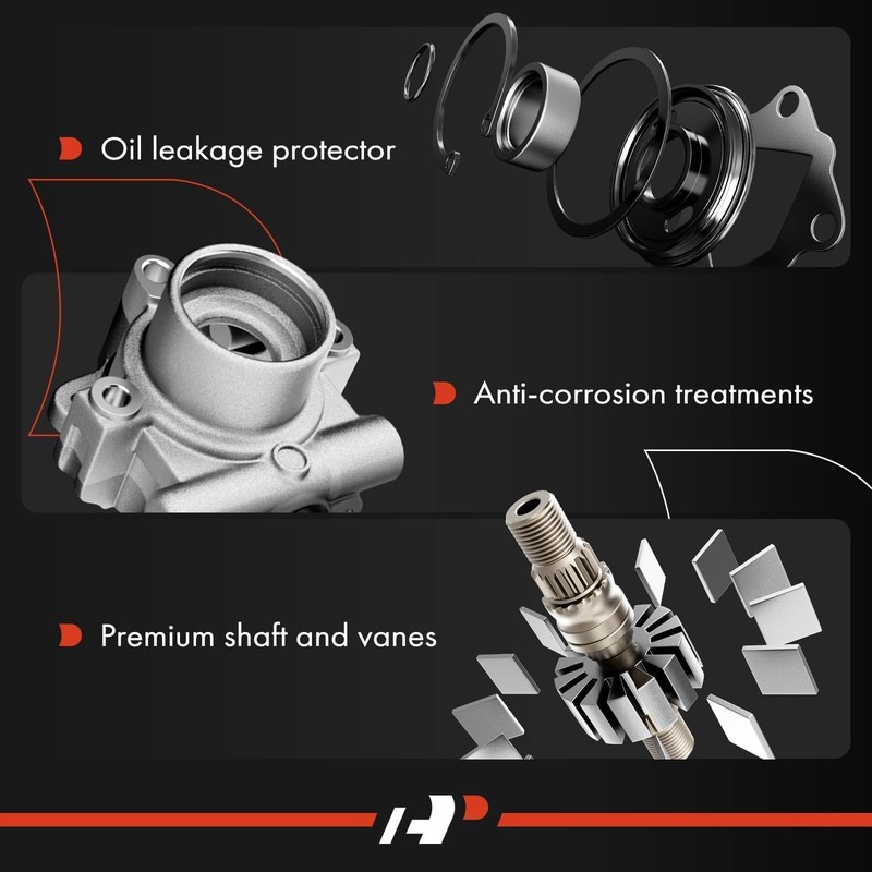 A-Premium Power Steering Pump, with Pulley, Compatible with Subaru Forester