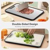 QUENTRO Titanium Cutting Board – Double Sided Chopping Board –