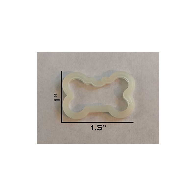 InstaPetTags Custom Bone Shaped Pet Id Dog Tag Silencer, Glows