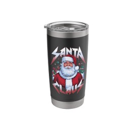 Santa Claus 90s Bootleg Concert Style Christmas Celebration Stainless Steel Insulated Tumbler