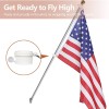 Anley 2Pcs Tangle Free Flag Pole Mounting Ring Clip -