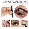 Pinzas De Cejas Profesionales De Acero Inoxidable 4 Piezas Negro