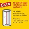 Glad OdorShield Trash Bag, White