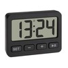 TFA Dostmann 60.2036.01 Digital Mini Clock with Alarm Function, Stopwatch,