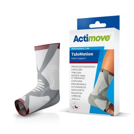 Actimove Professional TaloMotion Ankle Support | Slip-On Compression Ankle Brace for Sprained Ankle, Achilles Tendonitis, Postoperative Care, & Lateral Ligament Injury | Unisex, White, Right, Medium