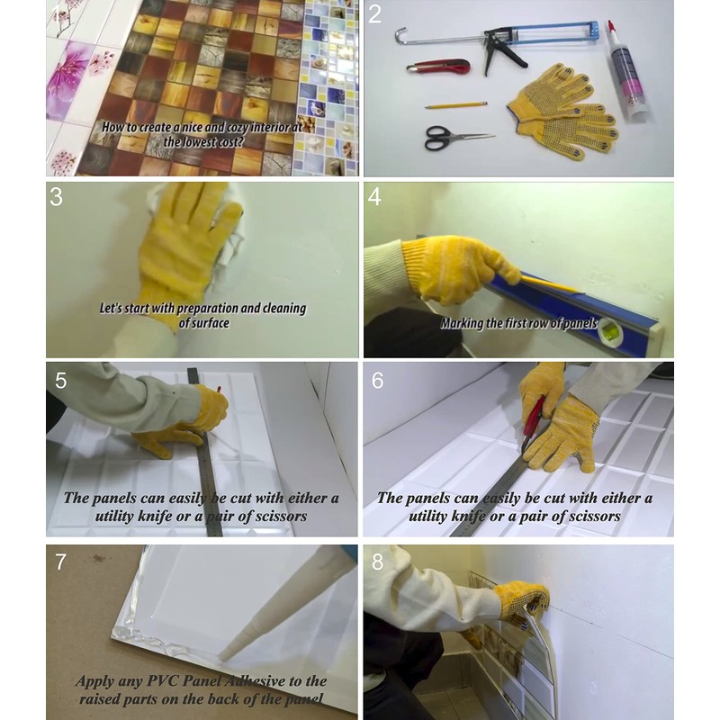 Dundee Deco Black Faux Bricks PVC 3D Wall Panel, 3.2