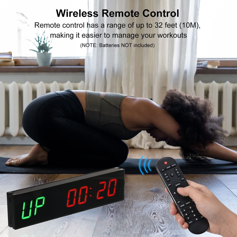 PATIKIL LED Gym Timer Workout Timer Interval Timer Count Down/Up