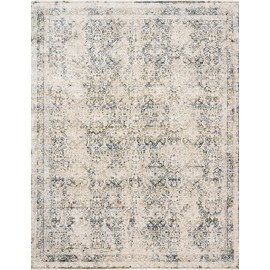 Loloi THEITHE-01NAOC2037 Theia Area Rug, 2' x 3'-7", Natural/Ocean
