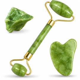Natural Jade Roller Massager Facial Roller Jade Stone Liftting Anti-wrinkle Body SPA Scraping Beauty Skin Care Tool