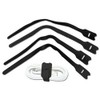 LINDY 300mm Hook and Loop Cable Tie, 10 Pack, Black