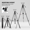 NEEWER 74" Video Tripod with Fluid Head & Damping Control,
