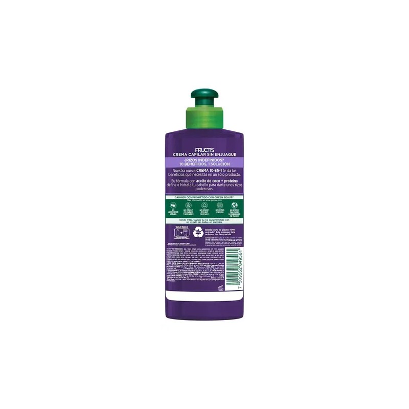 Crema Para Peinar Garnier Fructis Rizos Poderosos 300ml